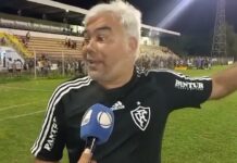 Presidente do Corumbaense disputa contra arbitragem da semifinal